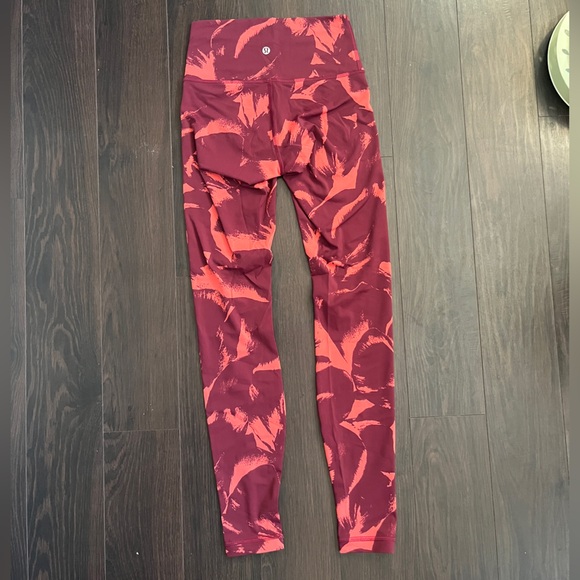 lululemon athletica Red Patterned Leggings - Picture 2 of 3